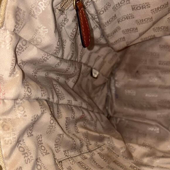 Michael Kors Bag Purse Handbag Signature Logo Shopper Tote Bag Pocketbook - Picture 14 of 16